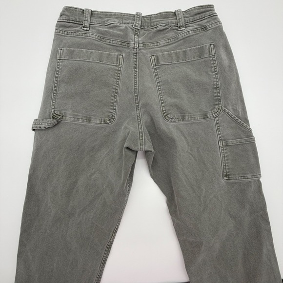 Abercrombie & Fitch Mens Carpenter Pants Gray Stretch Workwear 29x30 - Picture 8 of 9